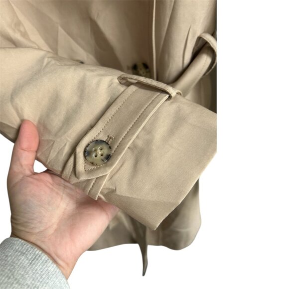 RW&Co. Women's Beige Double Breasted Trench Coat US M. - Picture 3 of 8